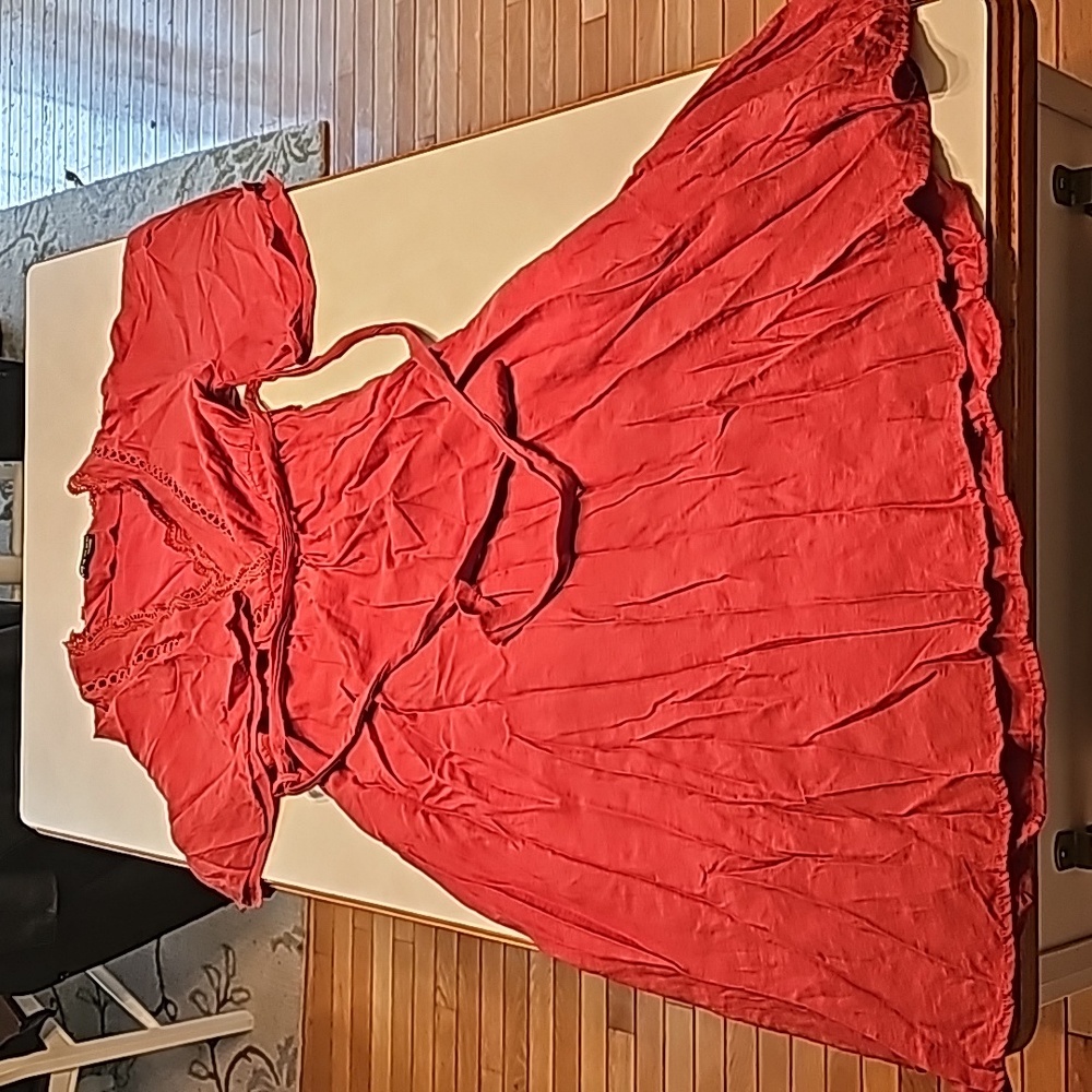 Rust/orange dress